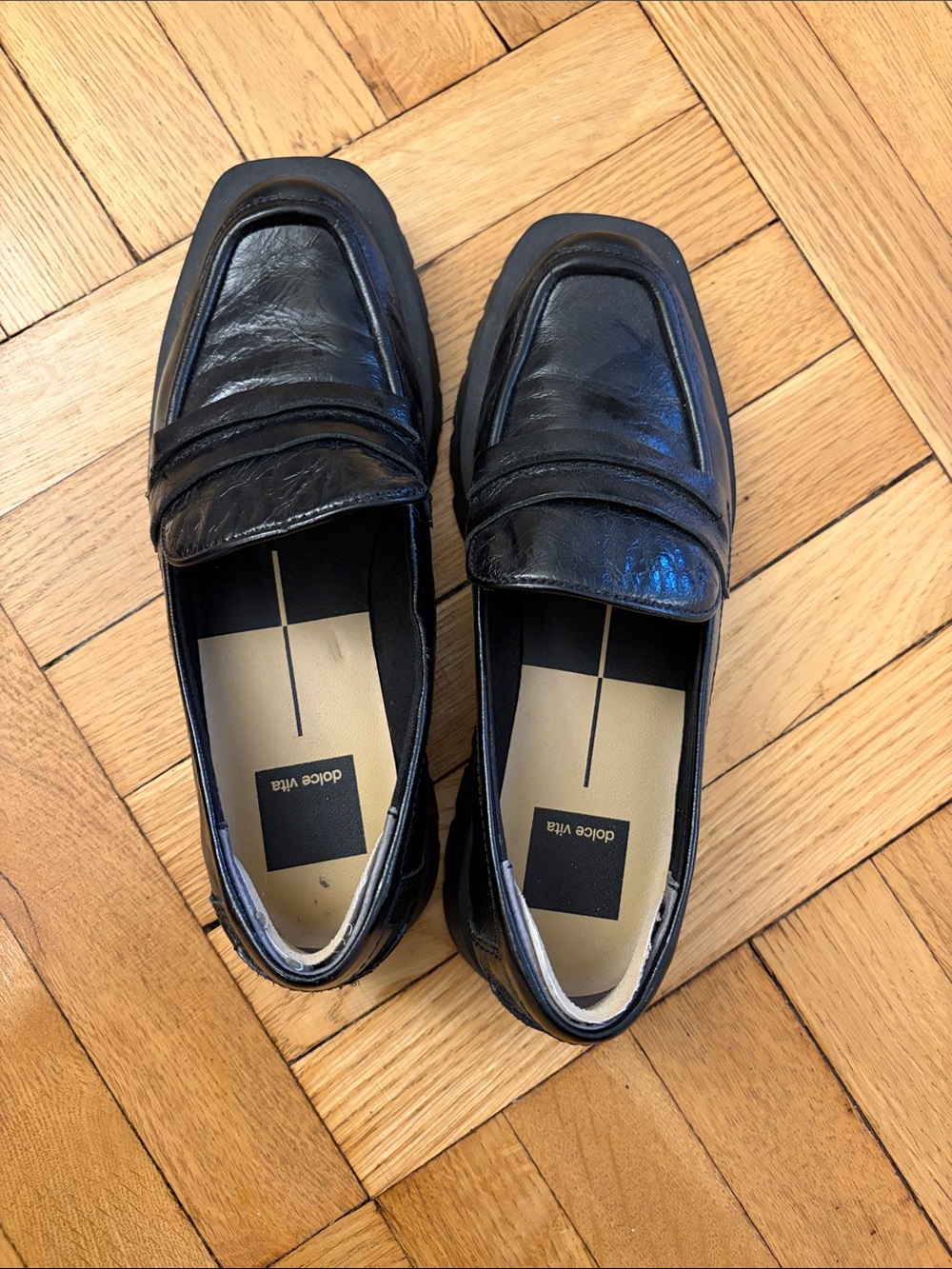 Dolce Vita Women’s Black Leather Loafers